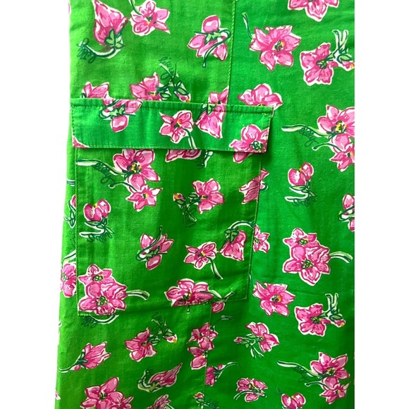 Lilly Pulitzer green white pink flowers dress - Picture 5 of 6